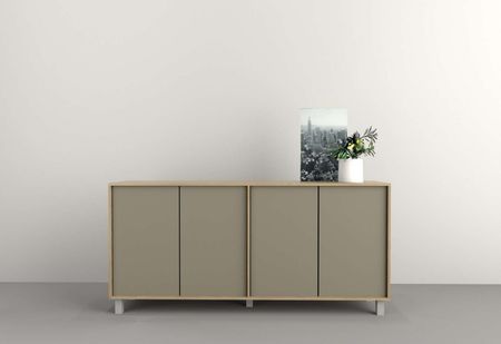 Bahiut 1,80 M 4 Puertas Olmo F.|gris C. Tables