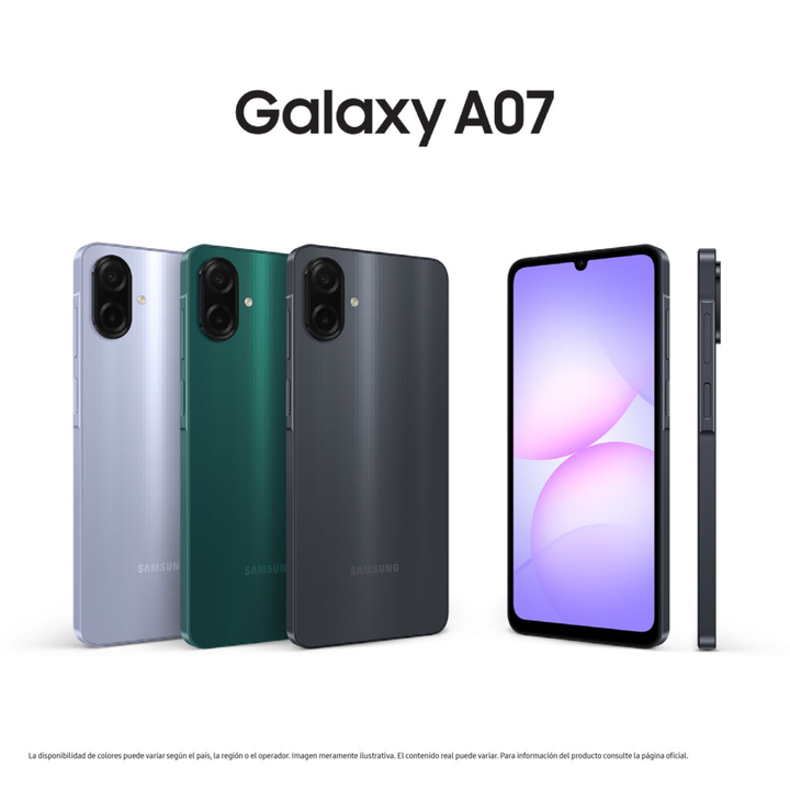 Celular Samsung Galaxy A07 64GB Black - Vista 2