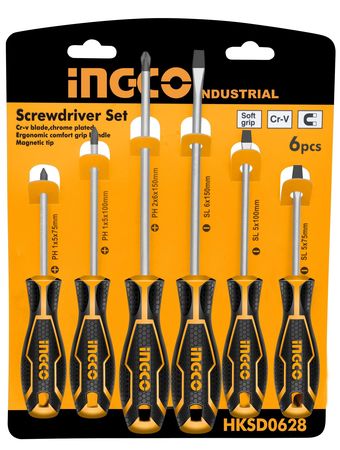 Set Destornilladores Industrial 6Pcs ( HKSD0628)