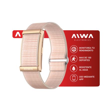 Pulsera Smart Band AIWA batería para 25 Días y +100 Modos Deportivos - Rosa