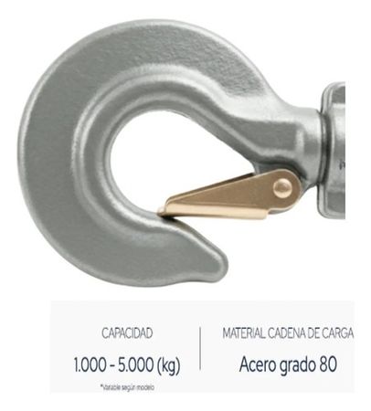 Aparejo a Cadena Bremen 3 Toneladas 6 Metros