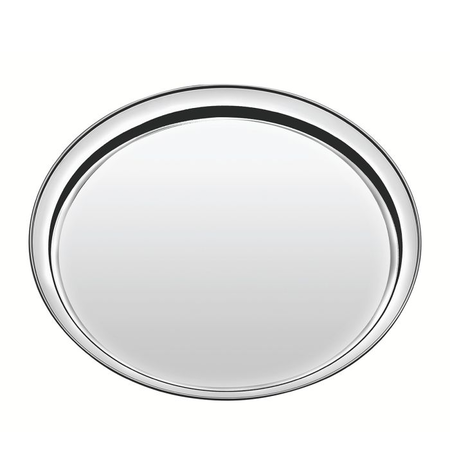 Bandeja Redonda 40 Cm Ac. Inox. Tramontina Service 61413/400 Plateado