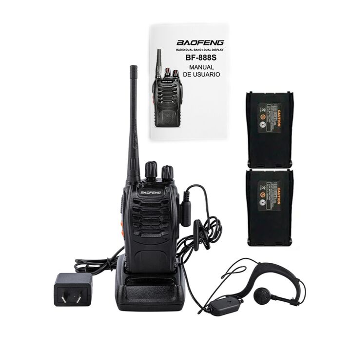Handy Baofeng BF-888S 5w 16CH UHF Hasta 10km + 2 Baterías y Manos Libres - Vista 7
