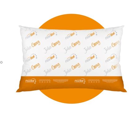 Almohada Fiberball julie grey fibra siliconada 70 x 40