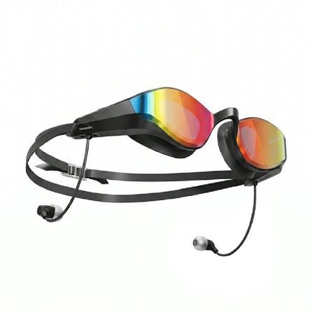 Antiparras inteligentes Holoswim SollaWave con auriculares - Red