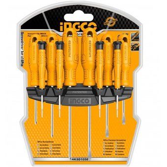 Set Destornilladores 10Pcs Ingco ( HKSD1058)