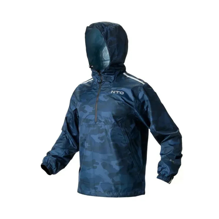 Campera NTO Storm Camo Impermeable Azul Moto
