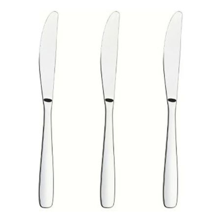 Set X3 Cuchillo Postre 19,8cm Acero Inox Tramontina Amazonas Plateado
