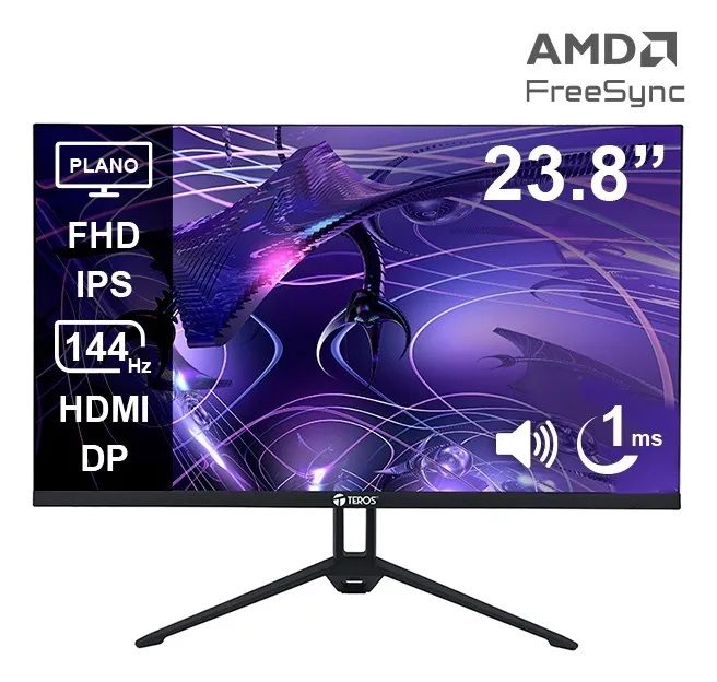Monitor 23.8 Gaming Teros Te-2417s Ips 144hz 1ms Fhd Dp - Vista 2