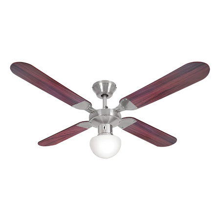 Ventilador Liliana Vthm214 Techo 4 Aspas De Madera Reversibles Con Luz