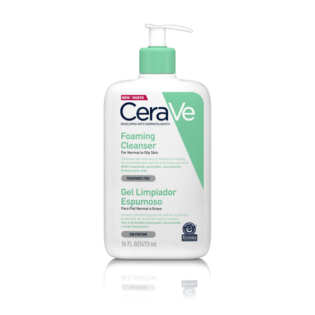 Cerave Gel Limpiador Espumoso Piel Normal a Grasa 473ml