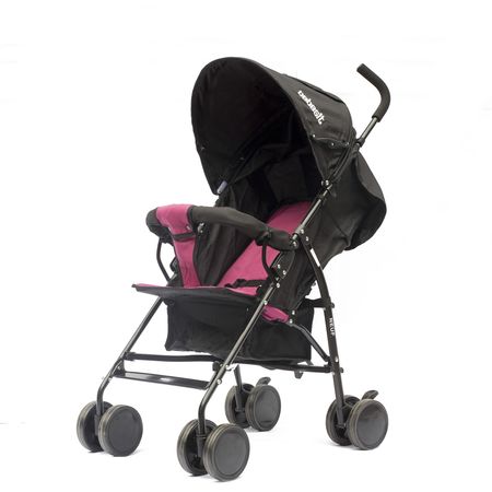 Cochecito Paseo Bebesit Con Paragüitas Neuf Negro Y Bordó 1058-B