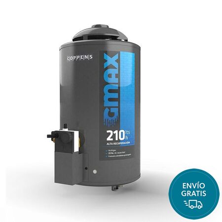 Termotanque 23L Alta recuperacion Coppens Gmax210 Conexion.dual