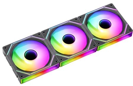 PACK DE FANS FORMULA V LINE AIR BRIDGE BLACK ARGB (3 FANS, 12CM, ARGB)