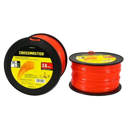 Tanza Monofilamento Cuadrada Crossmaster 3,0mm x 1Kg