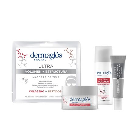 Dermaglos Set Rutina Facial Ultra Volumen Completa