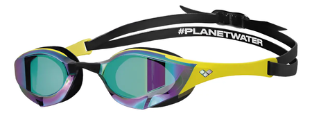 Antiparras Natación Arena Cobra Edge Swipe Mirror Esmerald Yellow Black (120)