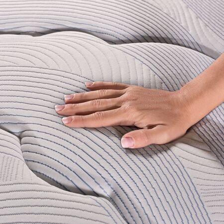 Colchon y Sommier Serta Pensilvania 1 Plaza y Media 90x190x32 de Resortes Pocket Con Pillow Inteligente Viscoelastico