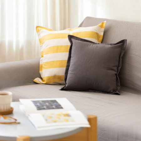 Funda Cubre Sillon 370x230 Gasa Algodón Gris