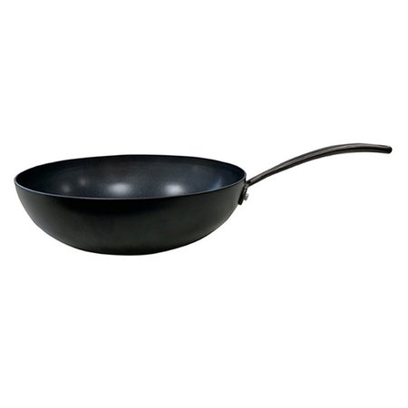 Wok 28cm Total Black Aluminio Antiadherente Hudson Inducción Negro