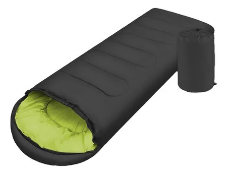 Bolsa De Dormir Premium Foco 170 G Polliester Gris Y Verde