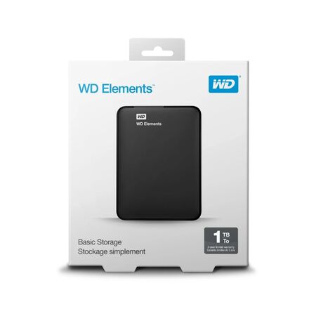 Disco Externo 1TB Western Digital 2.5 USB Negro