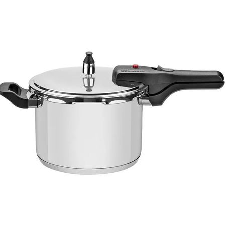 Olla A Presión Brava Acero Inox 20 Cm 4,5 L Tramontina Gris