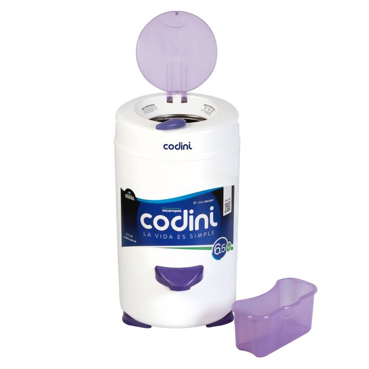Secarropas Centrífugo Innova 6.5 kg 2.800 RPM Lila Codini - IL65 - Vista 4