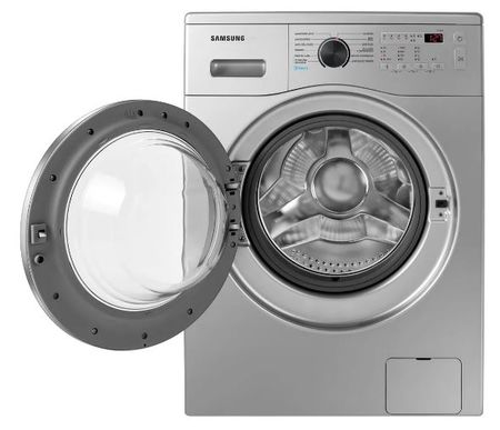 Lavarropas Automático Samsung Inverter 6.5 Kg Silver Plateado