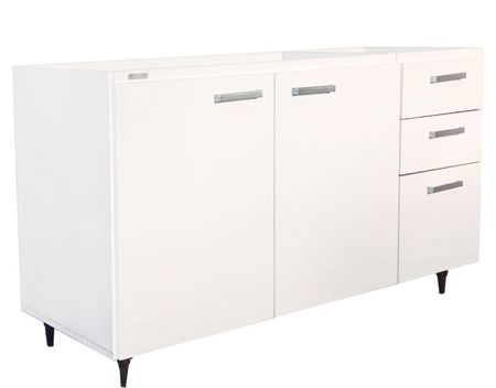 Bajo Mesada Platinum 140Cm 3006 Blanco