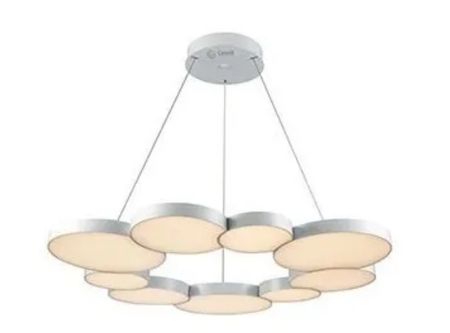 Lampara Colgante Techo Nube 75W Aluminio 220V Blanco Mate
