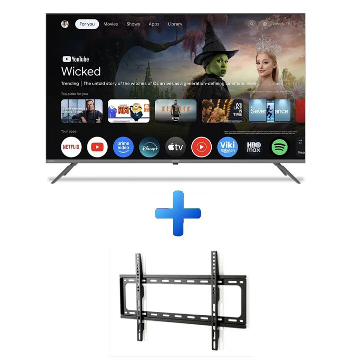 Combo Smart Tv 55 DLed Uhd 4k Sharp Google Tv 4T-C55FL6L + Soporte LCD Wall Mount 26" a 63" De Regalo - Vista 1