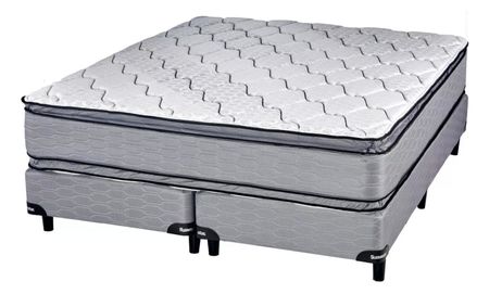COLCHÓN Y SOMMIER SUAVESTAR BOREAL BAMBOO 160x200 PILLOW-RESORTE QUEEN SIZE