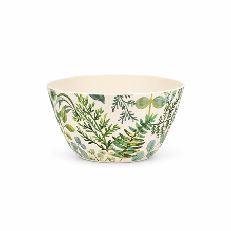 Bowl Redondo 15cm Fibra de Bamboo Diseño Tropical