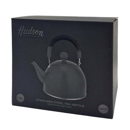 Pava Acero Inoxidable 1.5 Lts Hudson Total Black Pico Matero