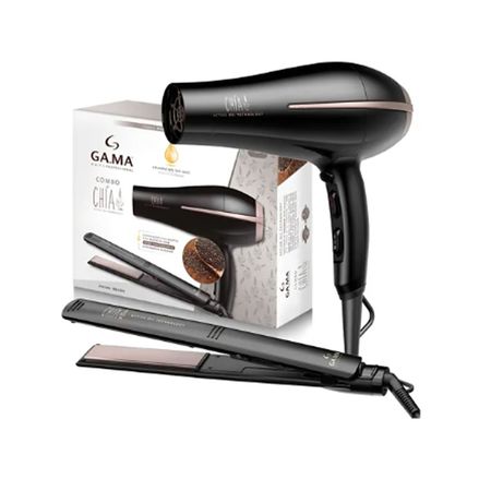 Secador De Pelo Bora + Planchita De Pelo Elegance Chia Ga.Ma Beauty Set