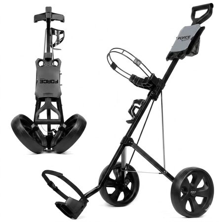 Carrito De Golf Force By Gadnic Plegable 2 Ruedas Liviano Con Freno Y Porta Accesorios