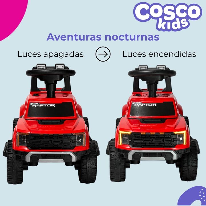 Ford Raptor a batería 6v Cosco Roja - Vista 14