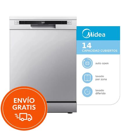 Lavavajillas Midea 14 Cubiertos Color Silver De-314xar1