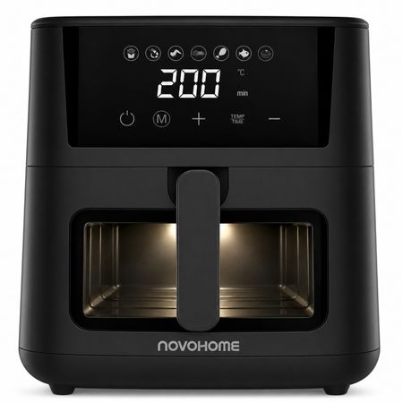 Freidora de Aire Digital Sin Aceite Novohome 4.5L 1200W