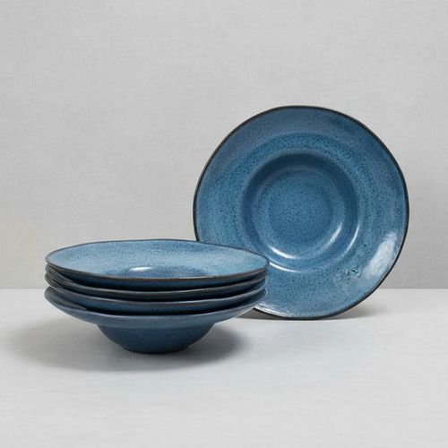 Set 4 Platos De Pasta 28cm Avant Garde Orgánico Stoneware Celeste - Vista 2