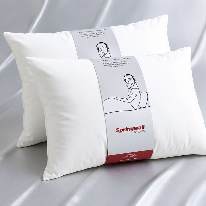 Combo x2 Almohada Springwall Sensación Duvet 70x50cm - Vista 5