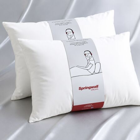 Combo x2 Almohada Springwall Sensación Duvet 70x50cm