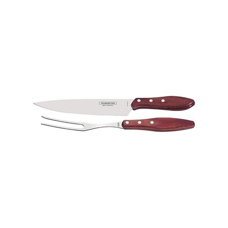 Set Cubiertos Tramontina 2pz Parrilla Polywood - Rex