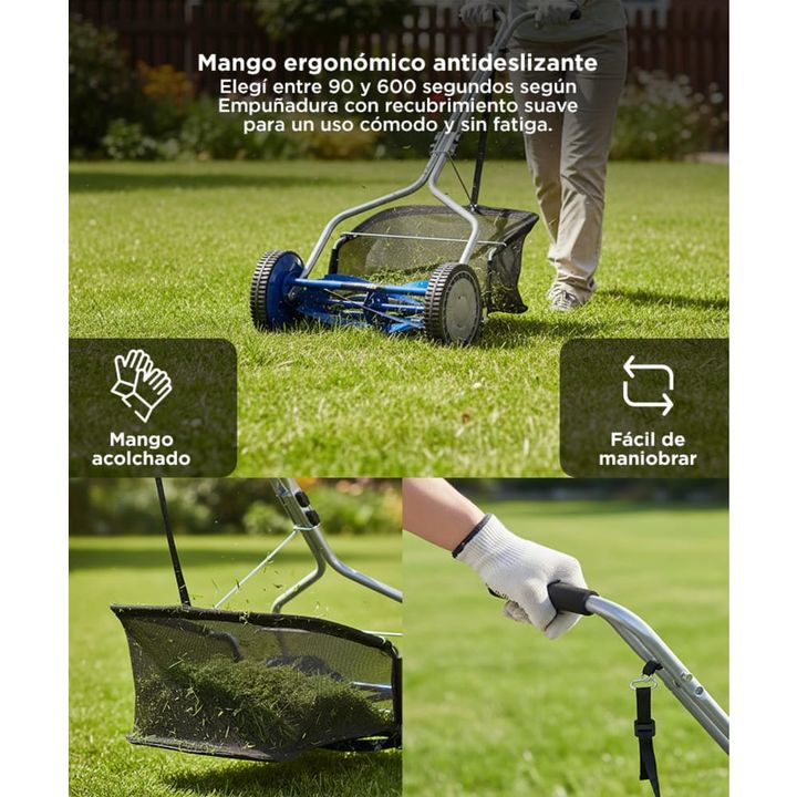 Cortadora de Cesped Gadnic H MOWER Helicoidal Manual + Deposito - Vista 3