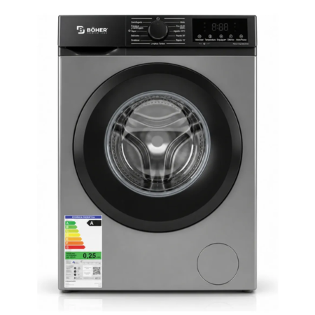 LAVARROPAS AUTOMATICO BOHER BOH-WMCFSL7K01 CARGA FRONTAL 7KG SILVER