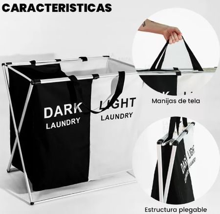 Cesto de ropa doble Impermeable Organizador
