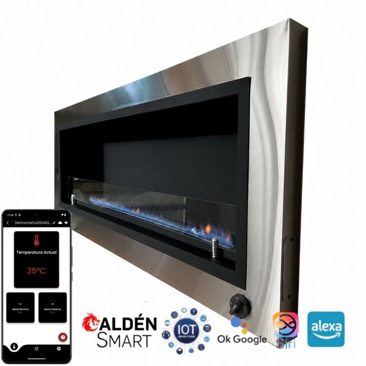 Chimenea Paris 140 CM Acero Inoxidable Smart - Vista 2