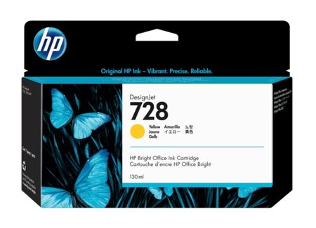 Cartucho F9J65A HP 728 130-ml Yellow Ink Cartridge
