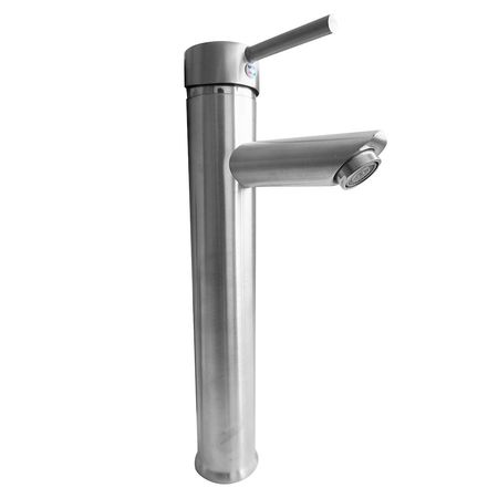 Griferia Monocomando Alta Baño Cocina Alpina AH012 Cepillado